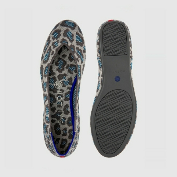 Rothy's Round Grey Spotted Flats - Picture 2 of 8